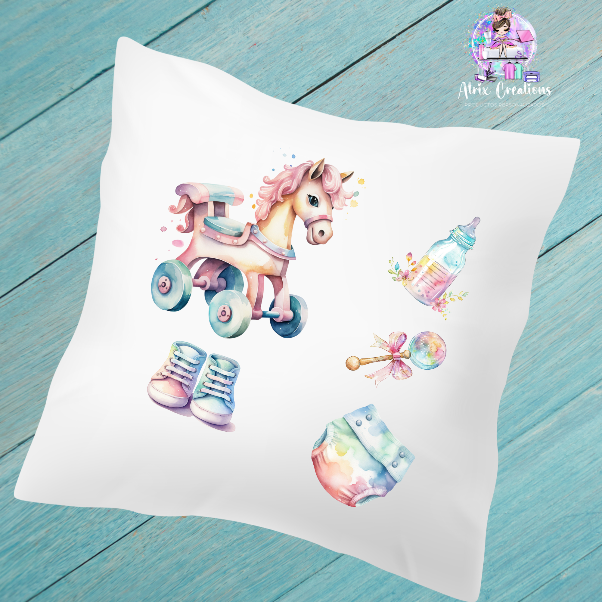 Cojín natalicio Unicornio - Imagen 2