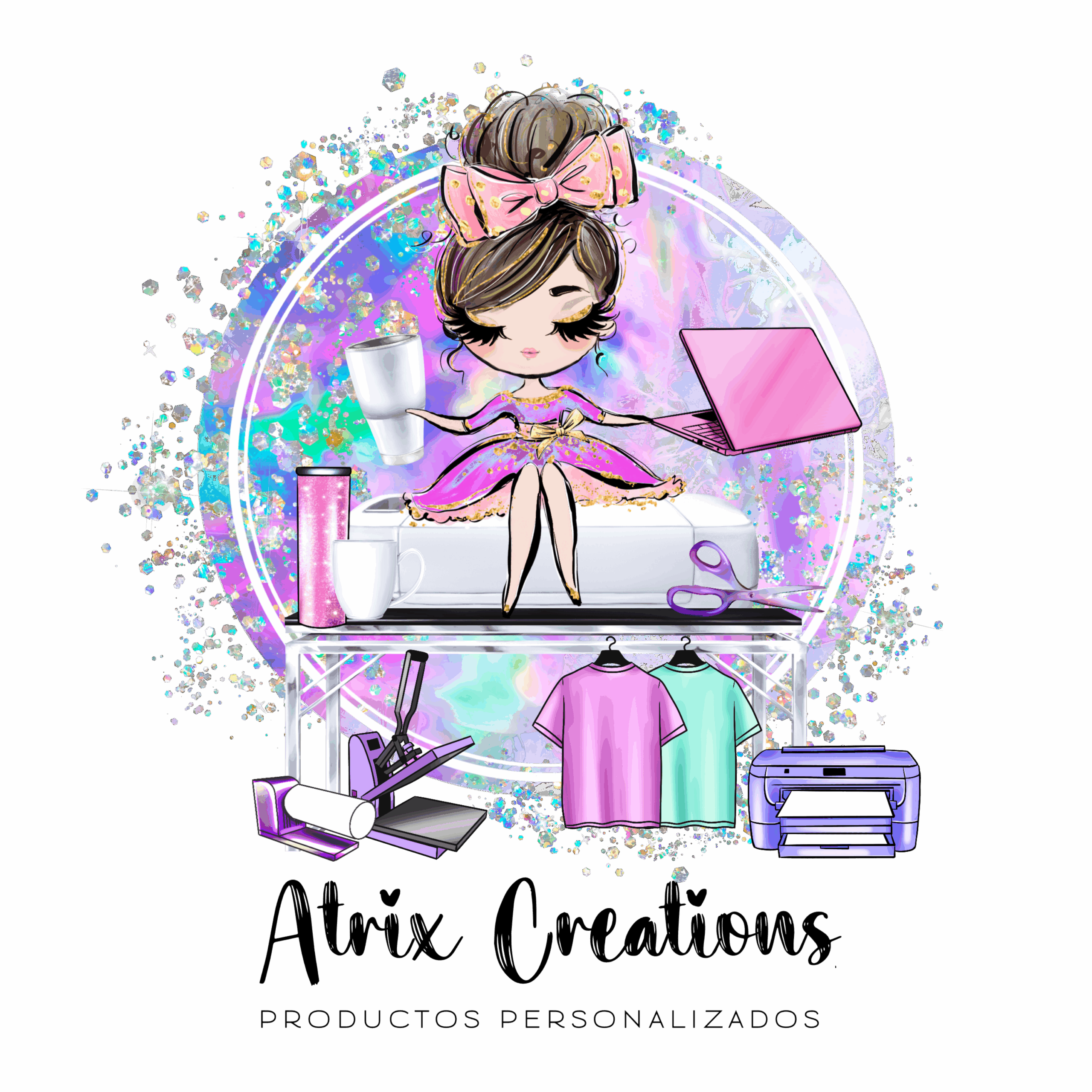 Logo Atrix Creations Negro
