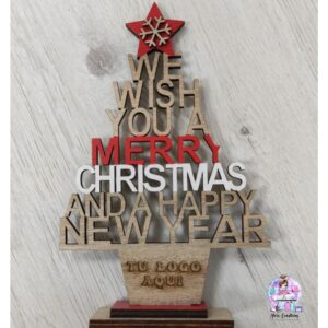 Centro Árbol de Navidad personalizado