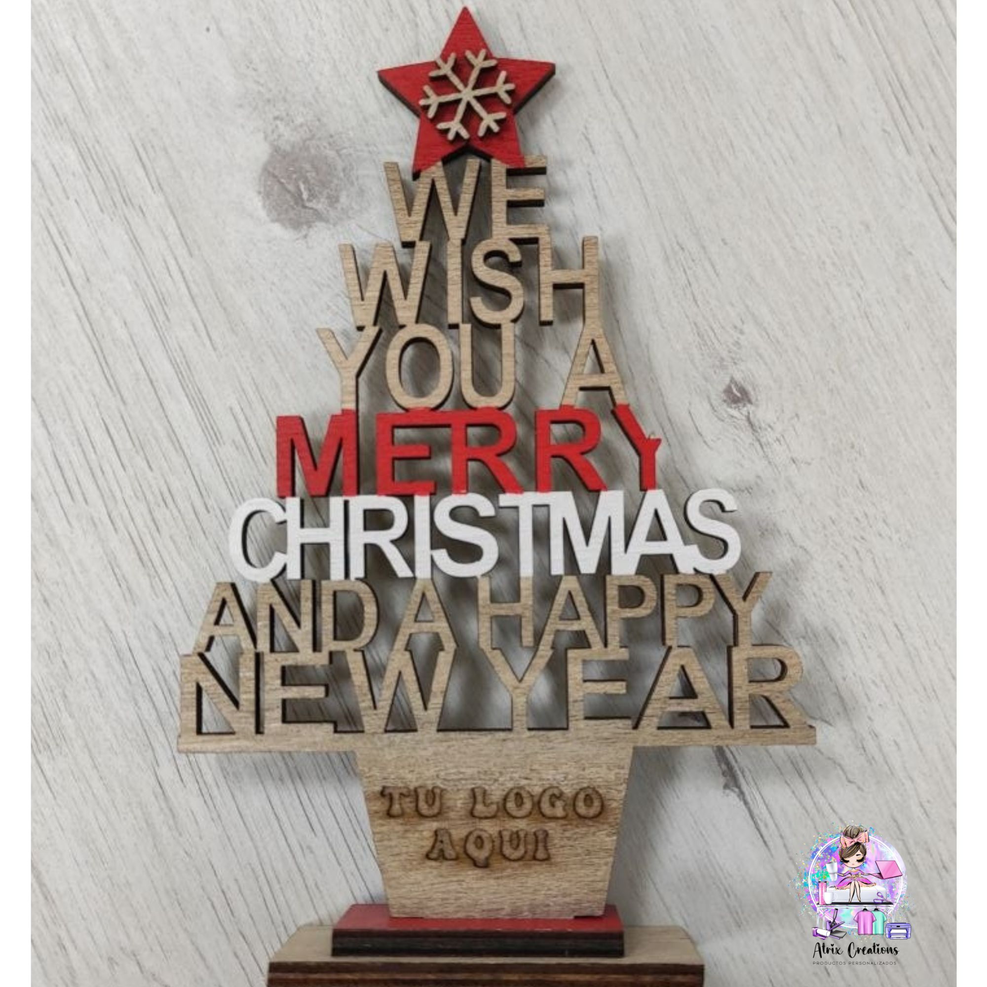 Centro Árbol de Navidad personalizado