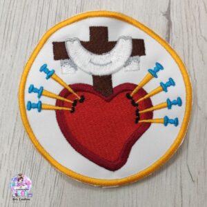 Escudo 9,5 cm de María Stma. de las Angustias