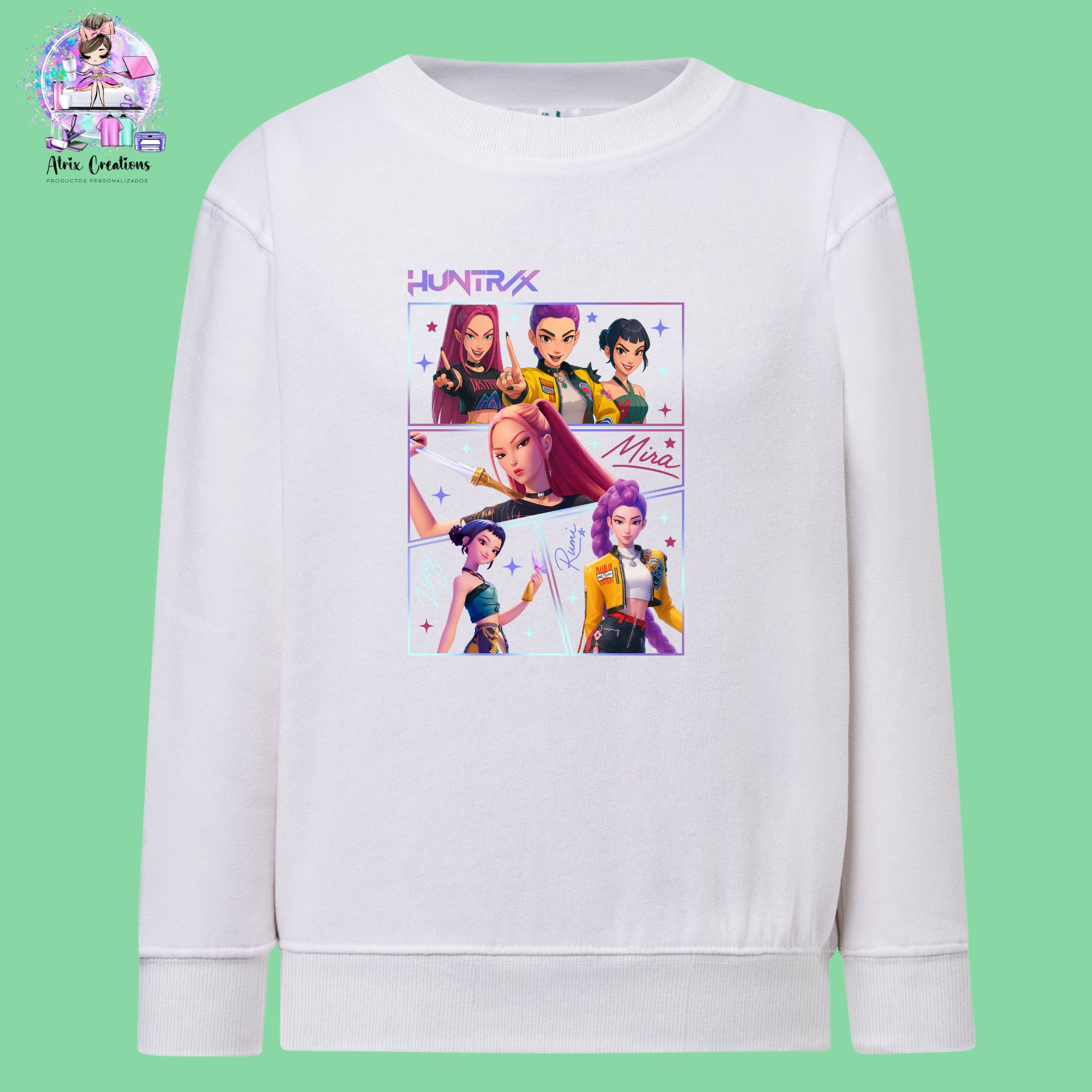 Sudadera blanca Huntrix modelo 13