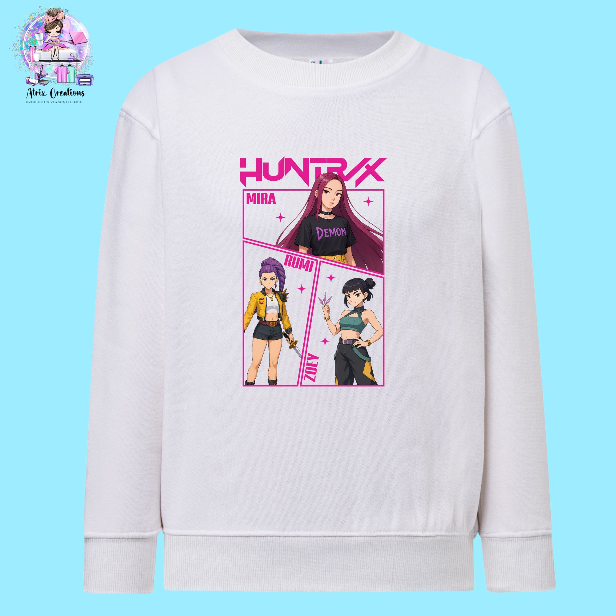 Sudadera blanca Huntrix modelo 14