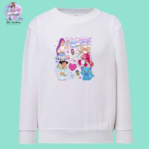 Sudadera blanca Huntrix modelo 3