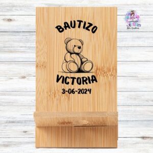 Soporte Móvil de Bambú para bautizo