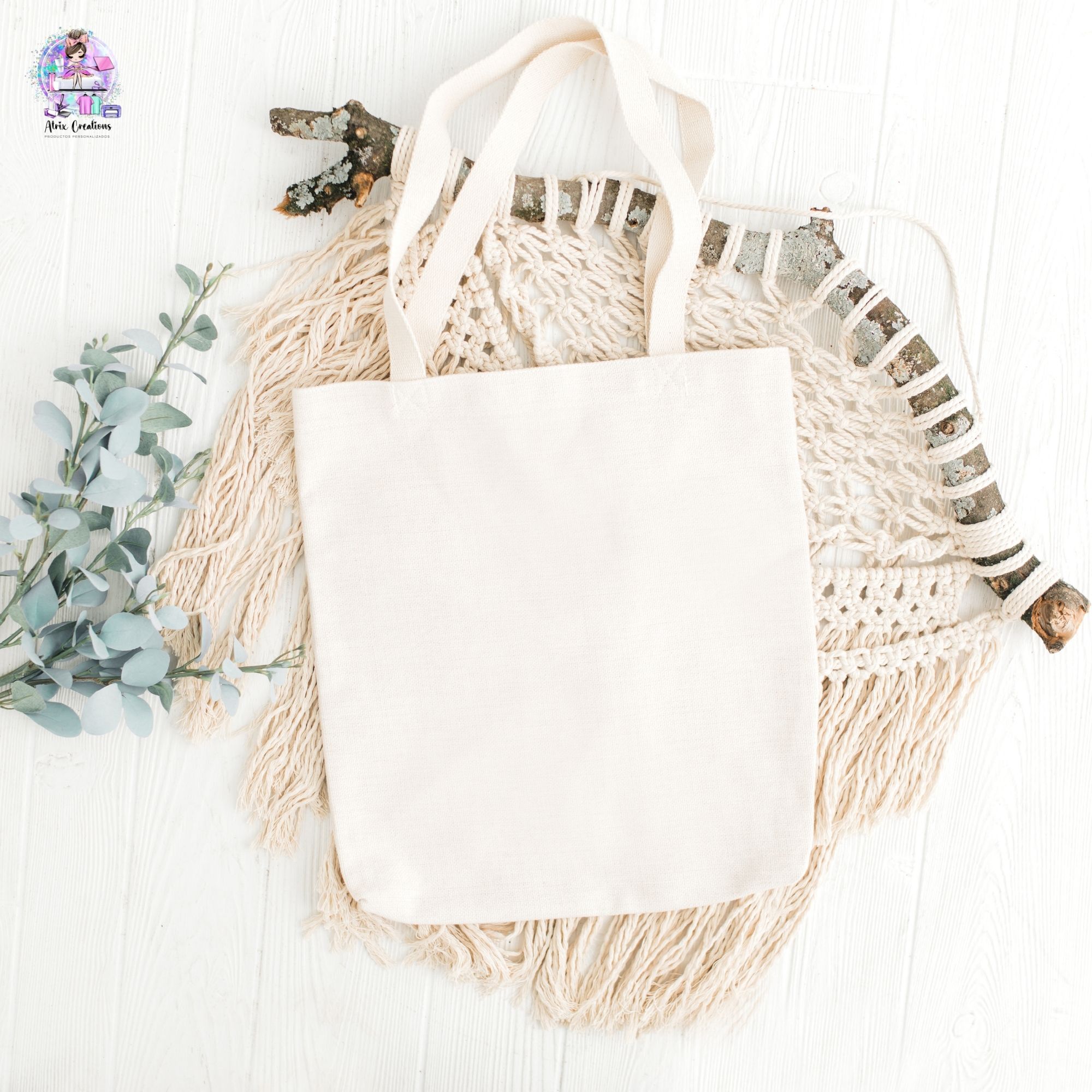 Tote Bag personalizado - Inicial y Nombre - Imagen 2