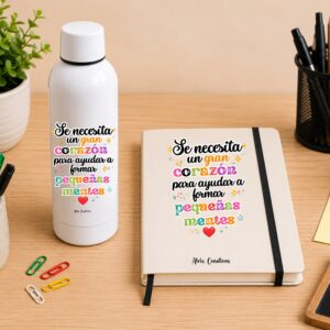 Set Gran Corazón Bidón + Libreta